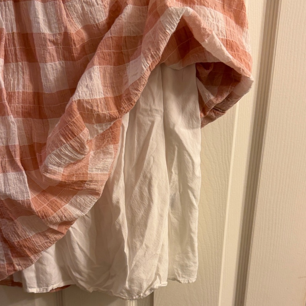 Lush Pink and White Checkered Mini Dress M - Picture 5 of 6
